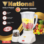 National Tehsilia Premium TP-174 2-in-1 Blender & Grinder – 350W Pure Copper Motor – Stainless Steel Blades & 2-Speed Control, Experience Kitchen Excellence since 1977
